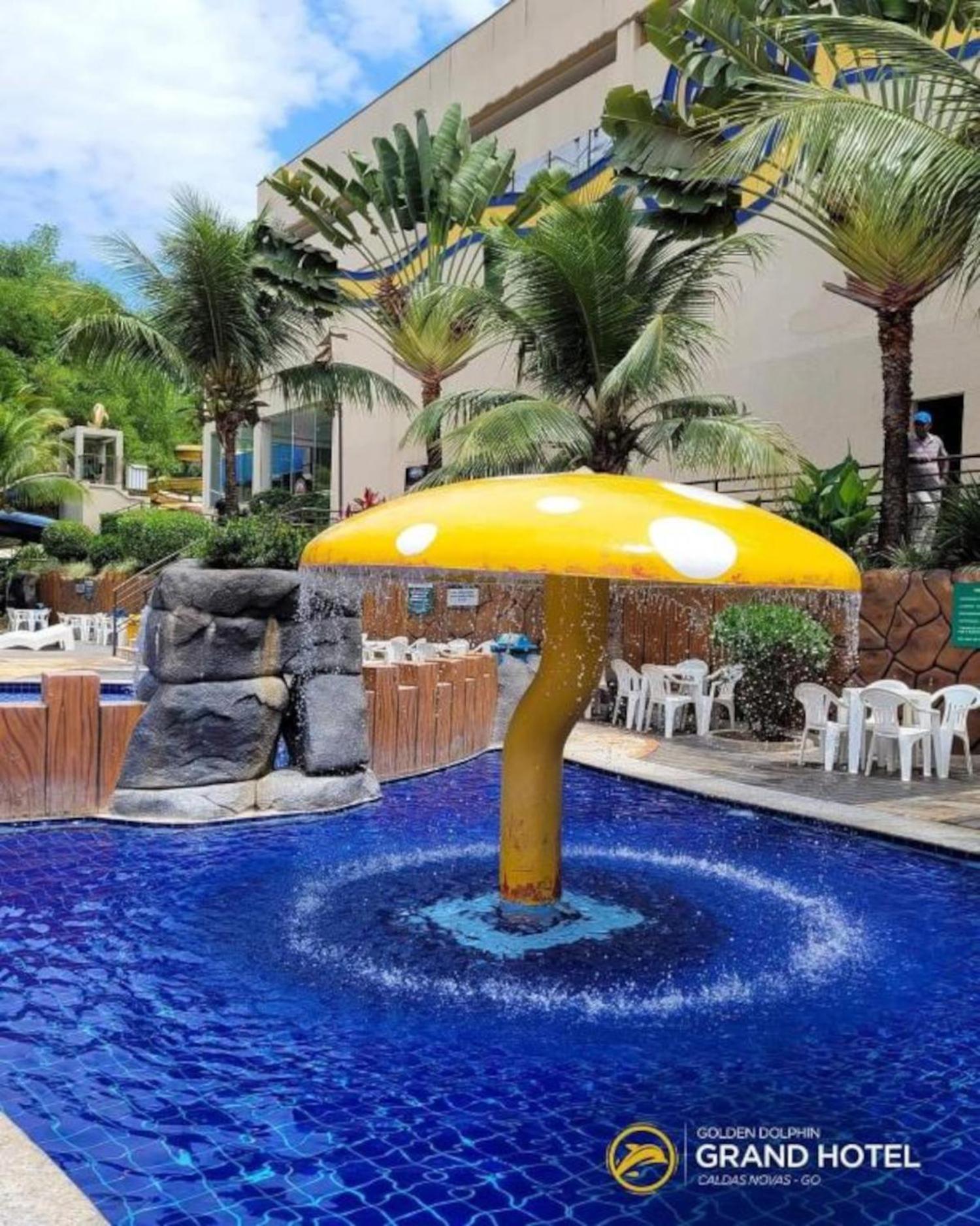 Caldas Novas, Golden Dolphin Grand Hotel, Quarto Sala Cozinha Aconchegante, Ap 361 Dış mekan fotoğraf