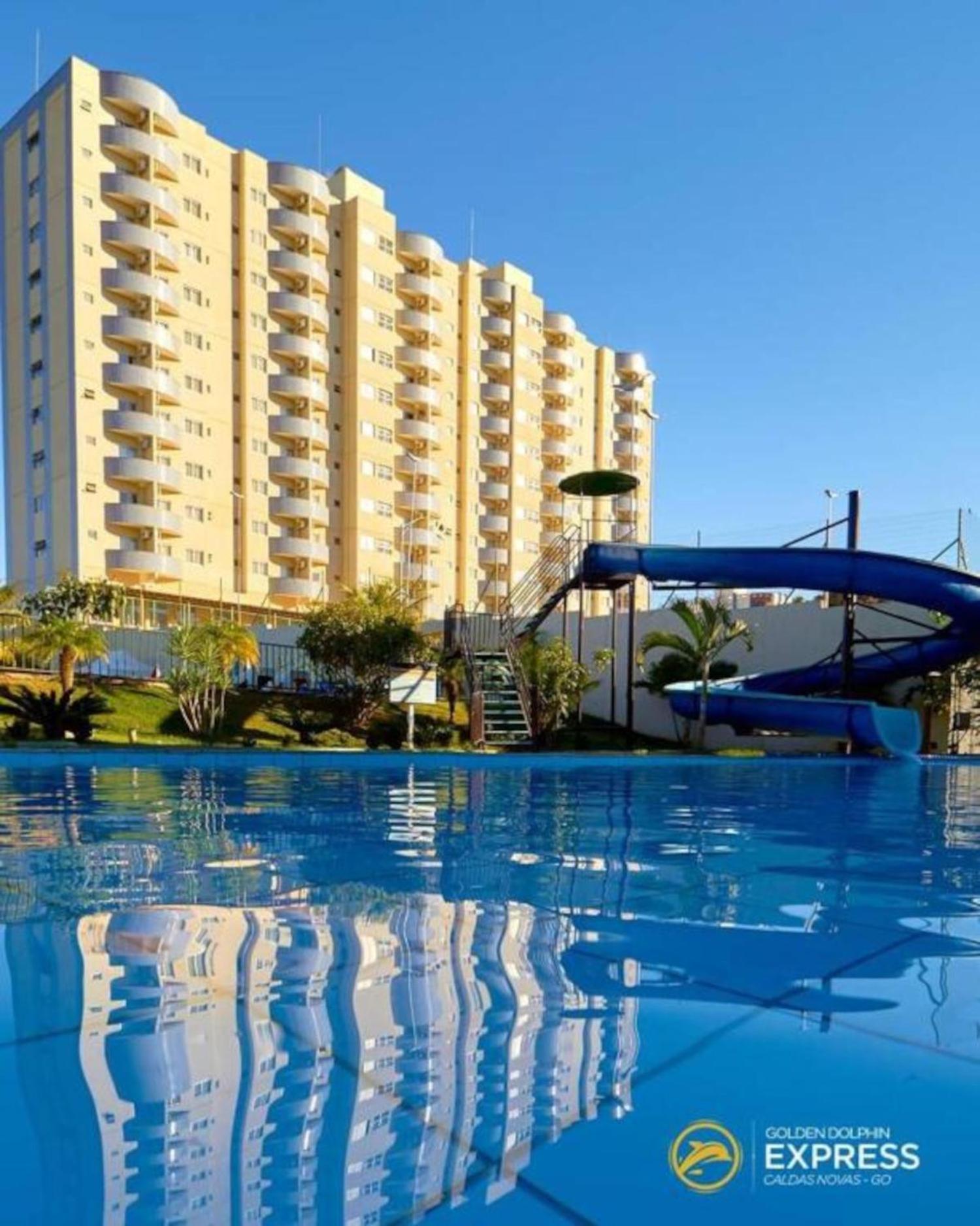 Caldas Novas, Golden Dolphin Grand Hotel, Quarto Sala Cozinha Aconchegante, Ap 361 Dış mekan fotoğraf
