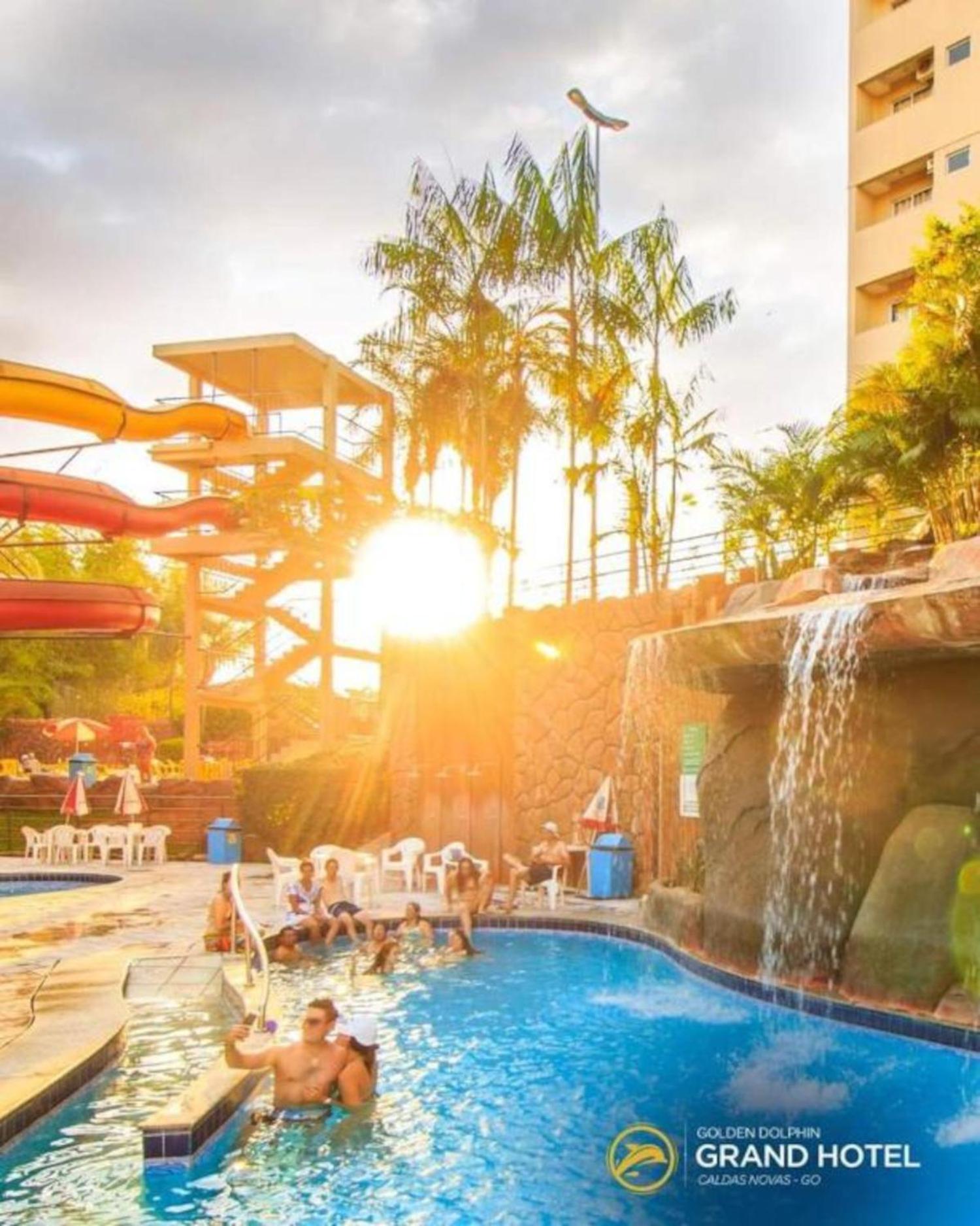 Caldas Novas, Golden Dolphin Grand Hotel, Quarto Sala Cozinha Aconchegante, Ap 361 Dış mekan fotoğraf